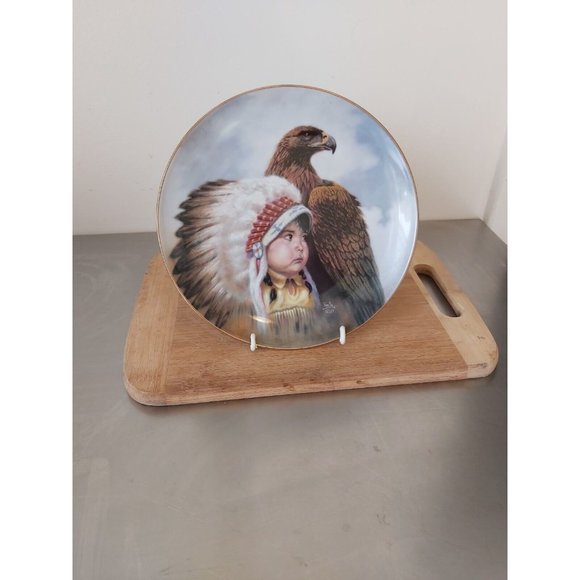 Collectors Plate "Protector of the Plains" by Perilloe. one of eight by... - Picture 2 of 4